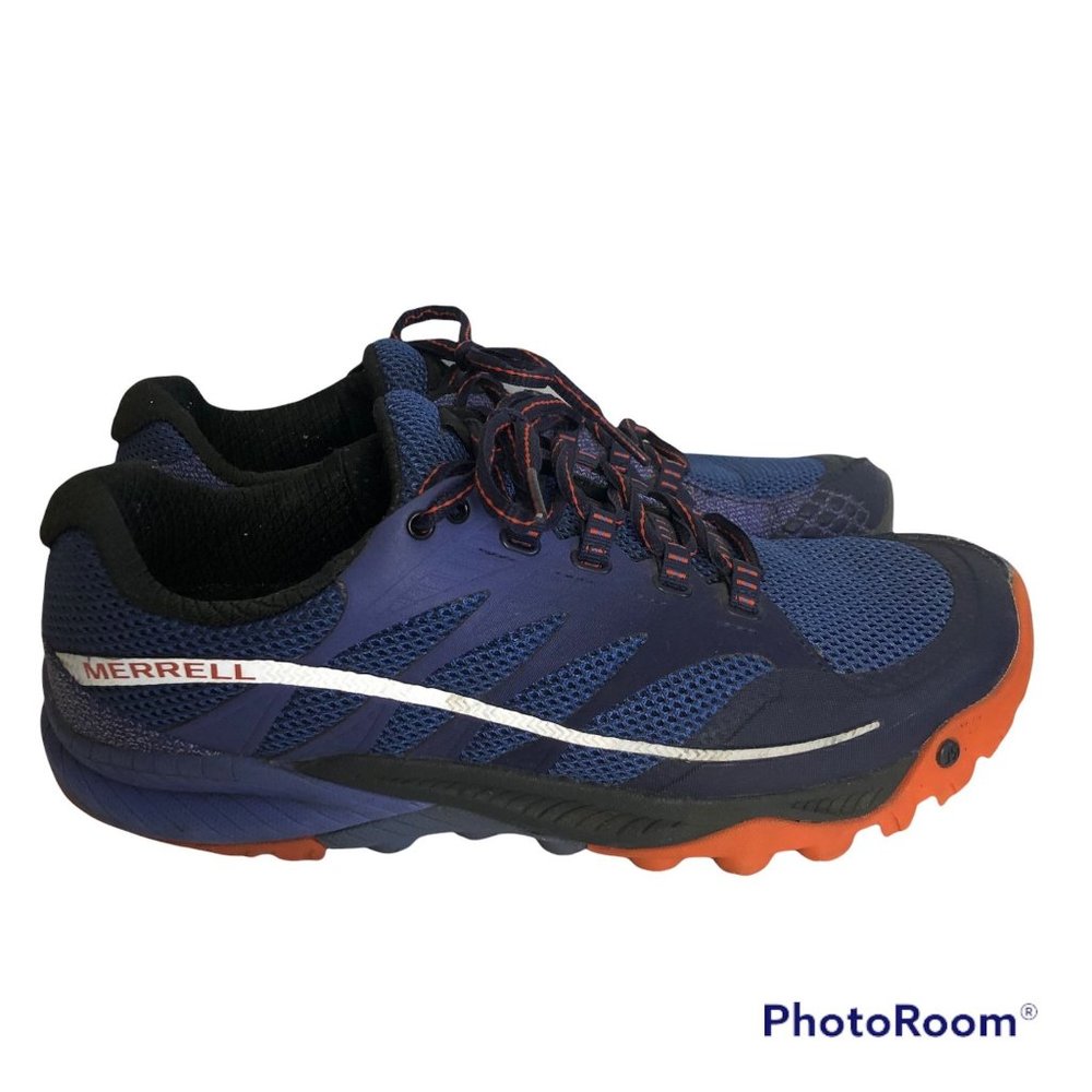 Merrell All Out Charge Surf The Web Trail Running Sneakers Hiking Shoes Blue 9.5